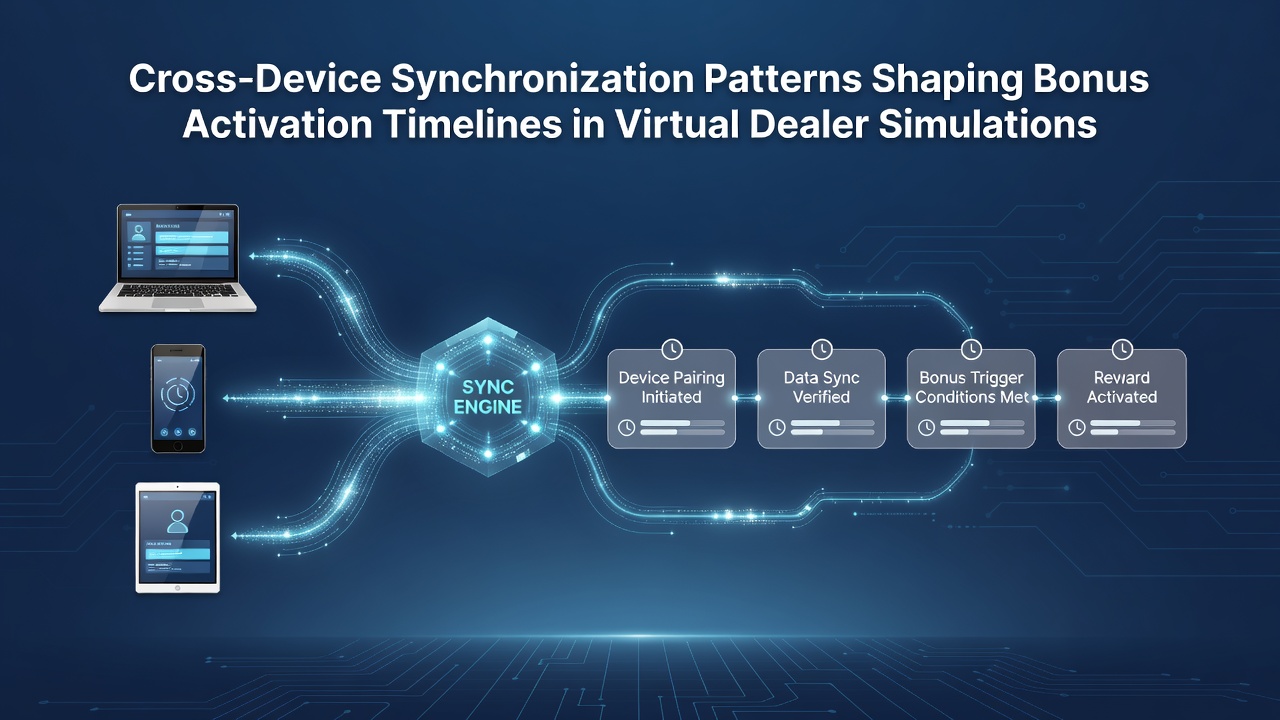 Darstellung von Bonusaktivierungszeiten bei Gerätewechseln in virtuellen Dealer-Simulationen