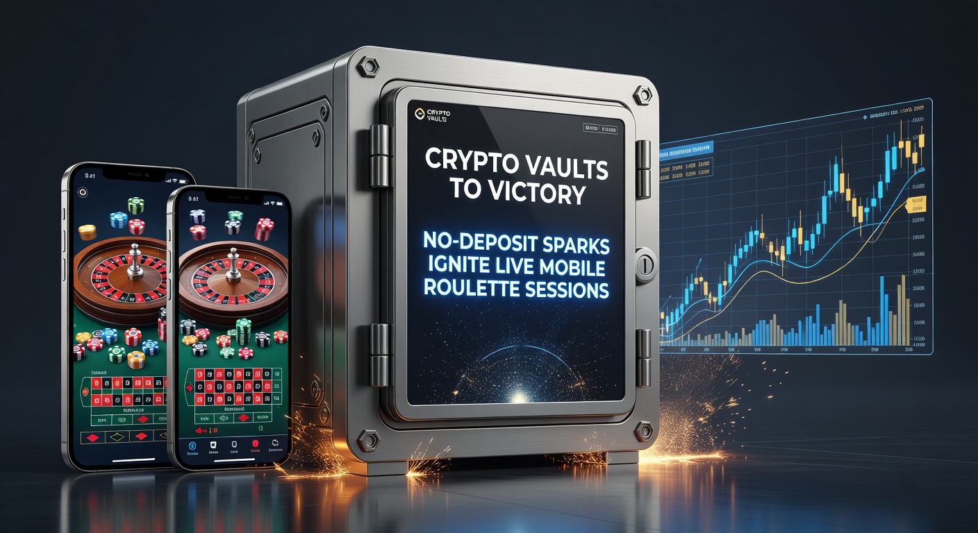 Nahaufnahme eines Live-Roulette-Tisches auf einem Tablet, umgeben von Krypto-Transaktions-Icons und Gewinnanzeigen