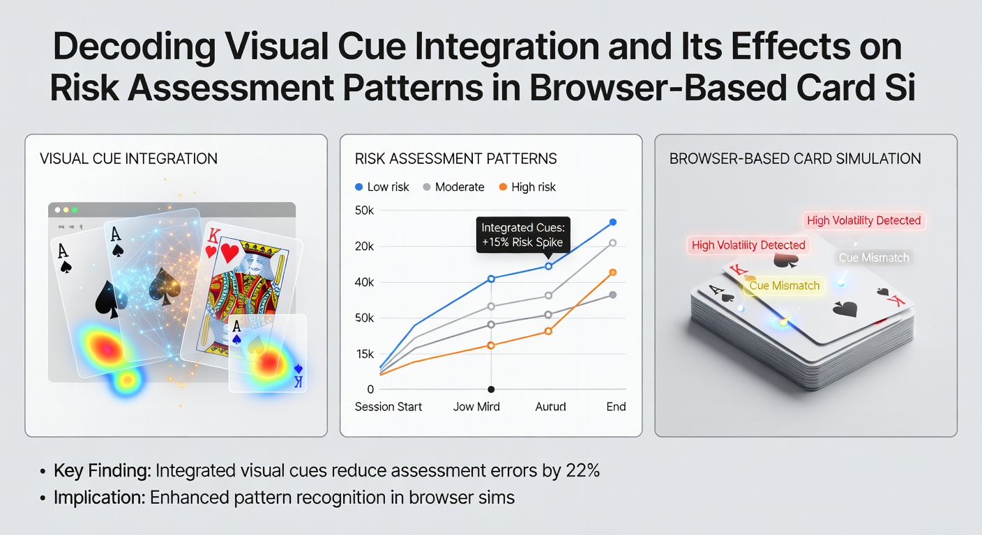 Datenvisualisierung zu Risikobewertungsmustern in Kartensimulationen mit visuellen Cues