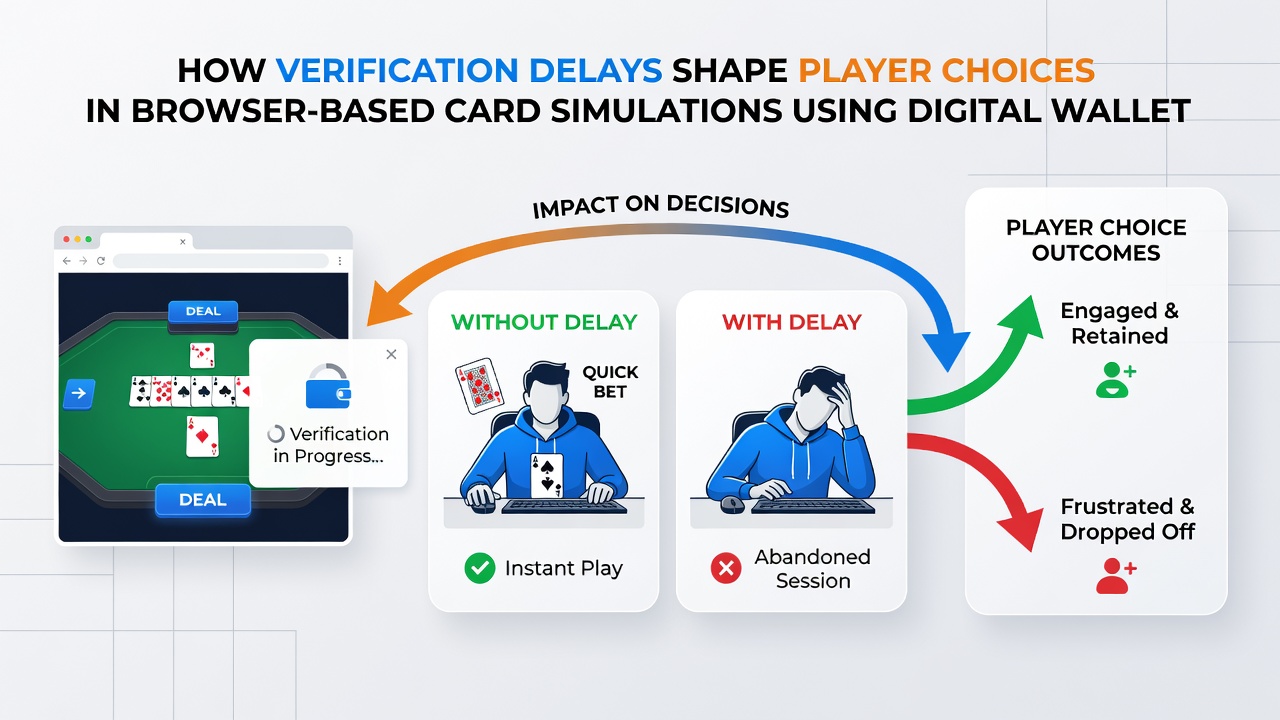 Grafik zu Transaktionszeiten und Spielerbewegungen zwischen Wallet-Optionen in Kartensimulationen