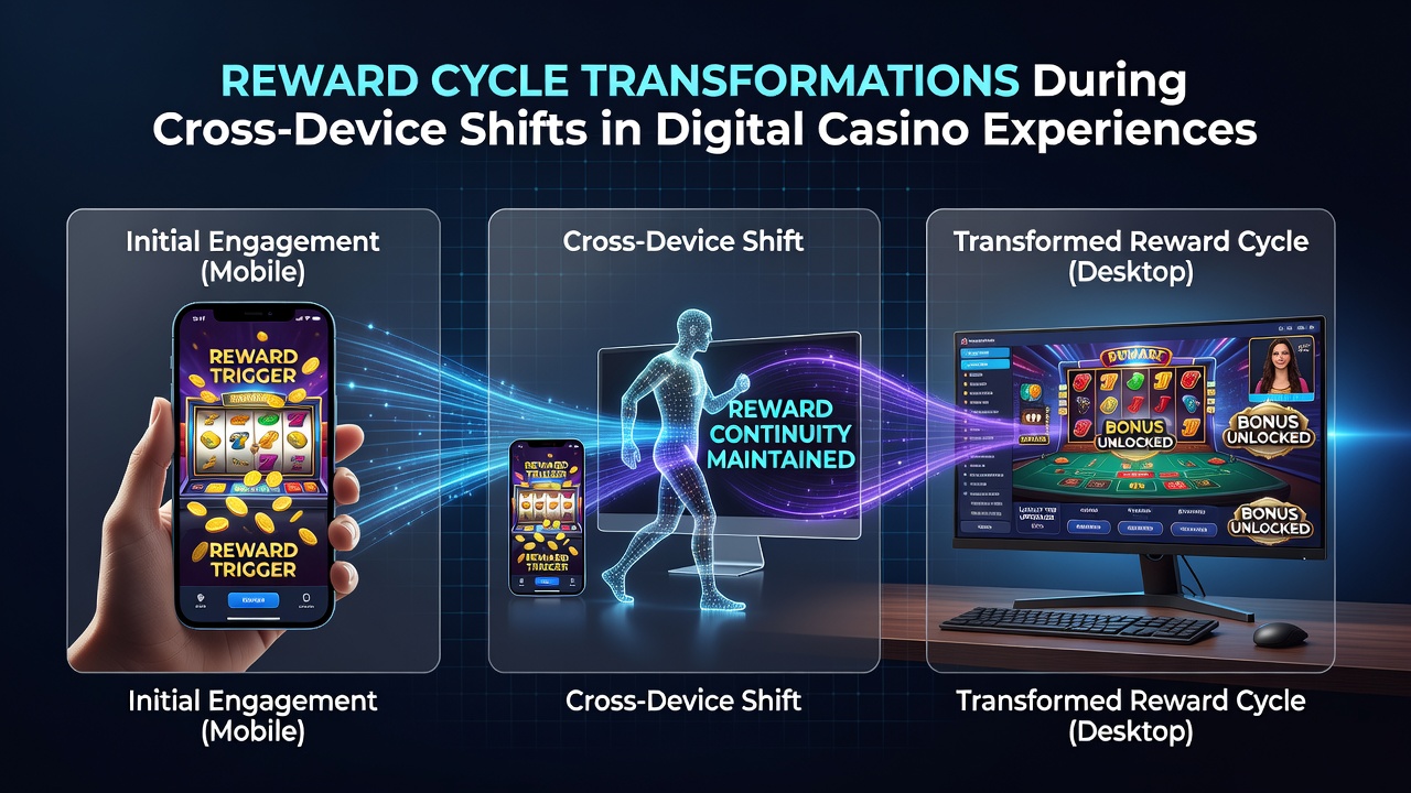 Visualisierung von Belohnungszyklen bei Wechseln zwischen mobilen und Desktop-Plattformen in digitalen Casinos