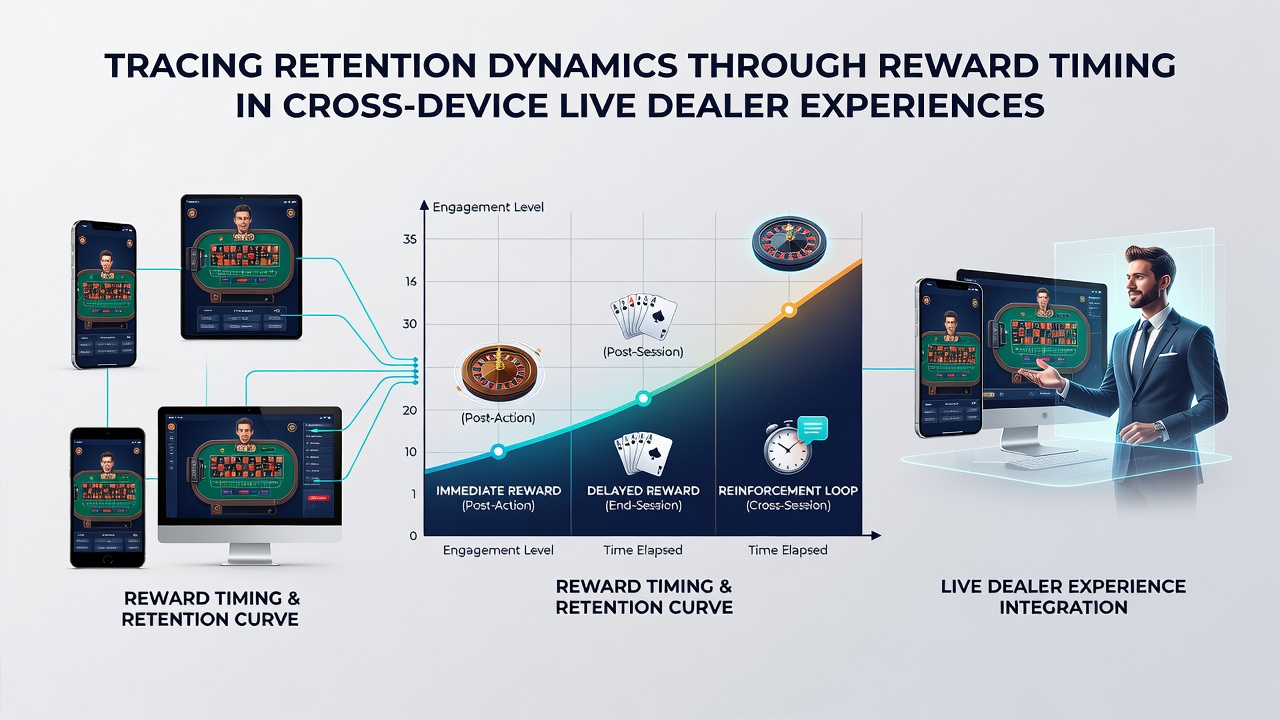 Darstellung von Retention-Dynamiken und Belohnungszeitpunkten in mobilen sowie Desktop-Live-Dealer-Umgebungen