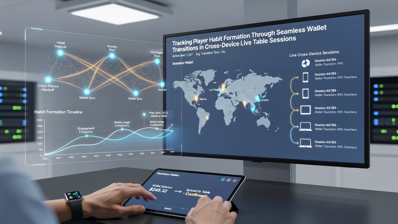 Analyse-Dashboard mit Wallet-Transitionen und Habit-Tracking in mobilen Live-Roulette-Sessions